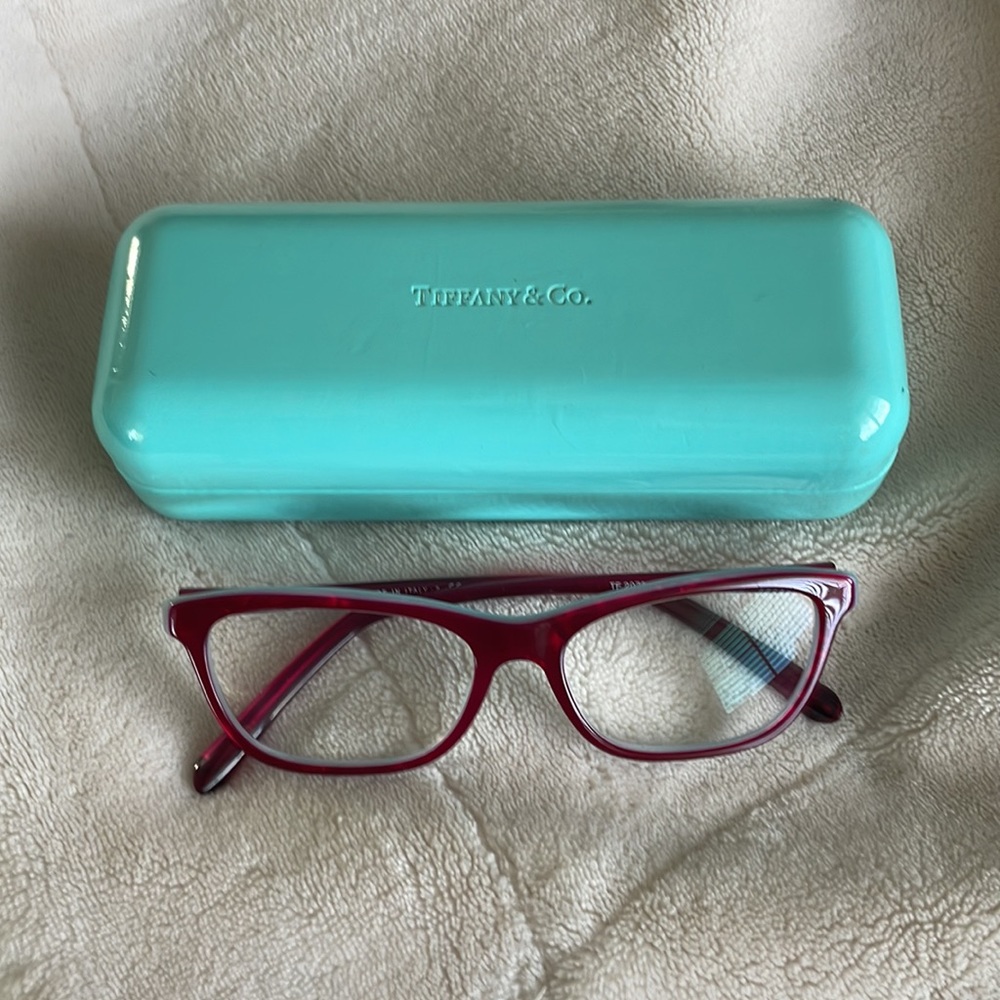 Tiffany & Co TF 2078 8167 Cherry Blue eyeglasses with case